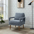 Fauteuil rembourré en chenille bleu 25,98 avec coussin moelleux