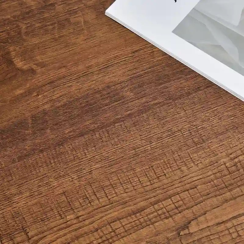 Table basse de 39 pouces avec pieds en hévéa à 2 niveaux