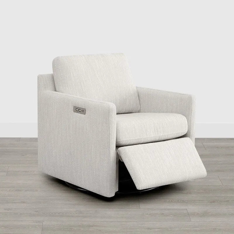 Fauteuil pivotant électrique avec repose-pieds inclinable