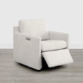 Fauteuil pivotant électrique avec repose-pieds inclinable