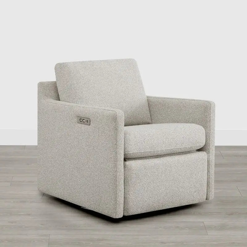 Fauteuil pivotant électrique avec repose-pieds inclinable