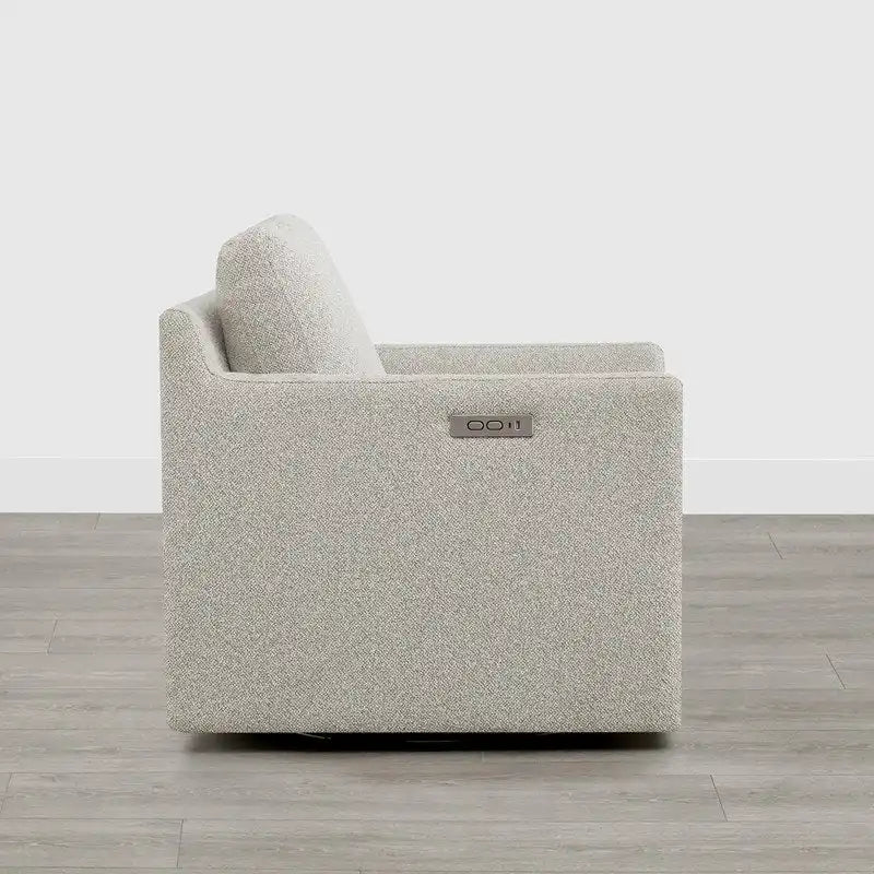 Fauteuil pivotant électrique avec repose-pieds inclinable