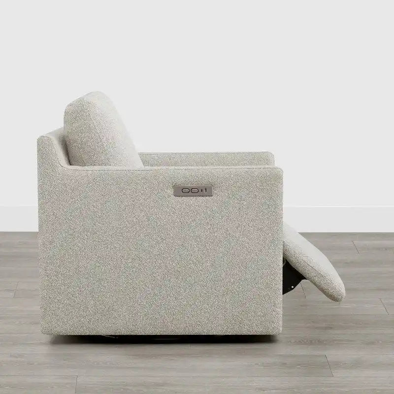 Fauteuil pivotant électrique avec repose-pieds inclinable