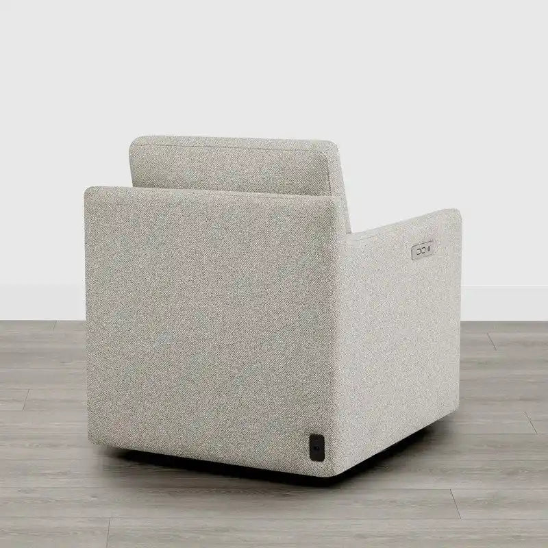 Fauteuil pivotant électrique avec repose-pieds inclinable