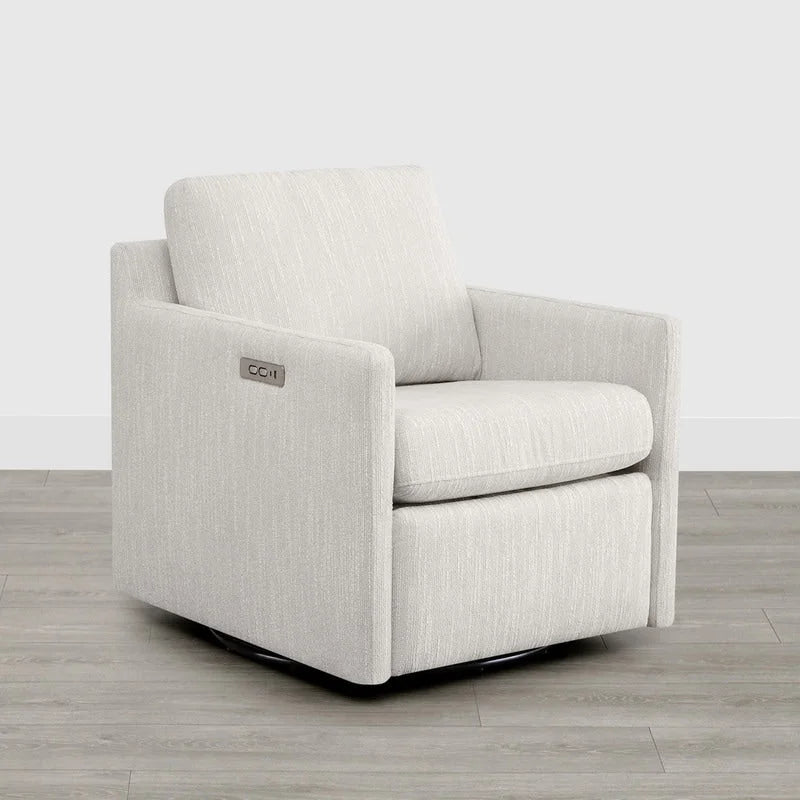 Fauteuil pivotant électrique avec repose-pieds inclinable