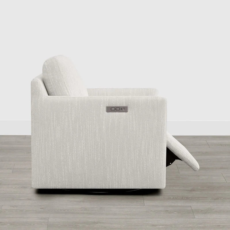 Fauteuil pivotant électrique avec repose-pieds inclinable