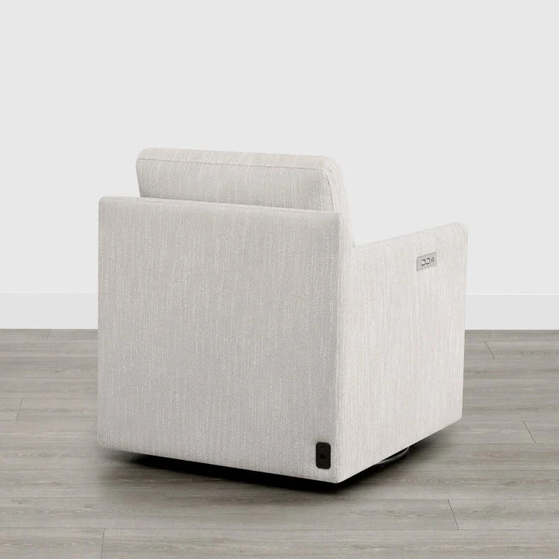 Fauteuil pivotant électrique avec repose-pieds inclinable