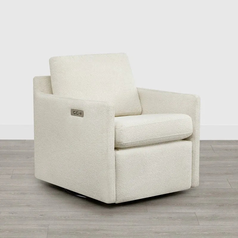 Fauteuil pivotant électrique avec repose-pieds inclinable