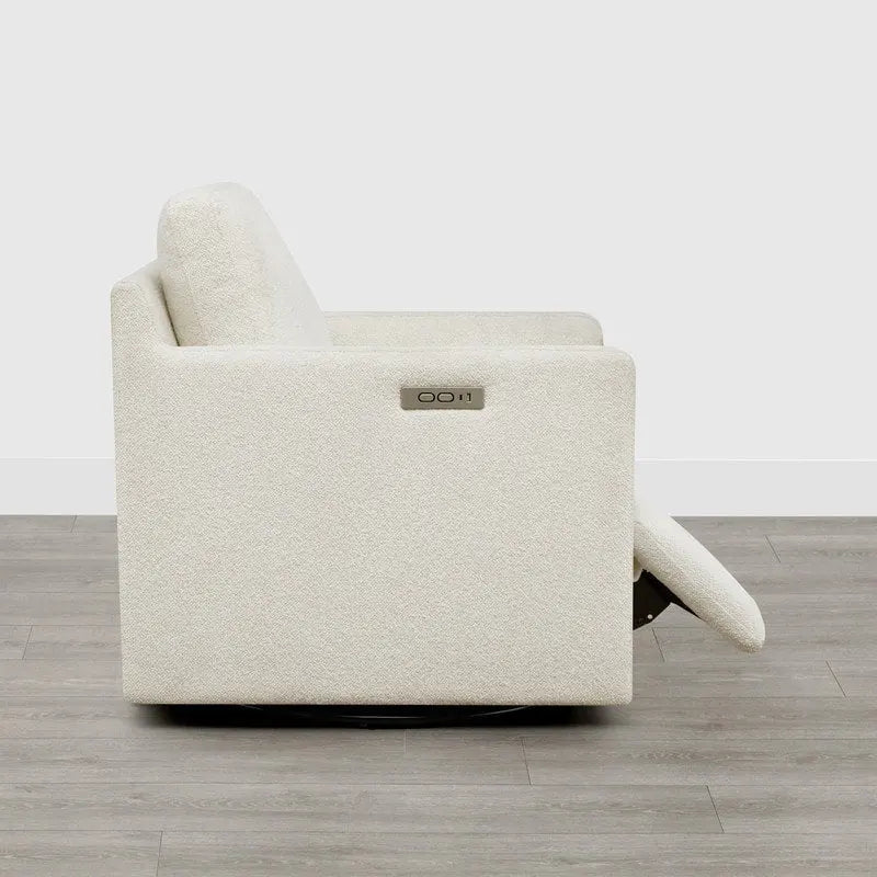 Fauteuil pivotant électrique avec repose-pieds inclinable