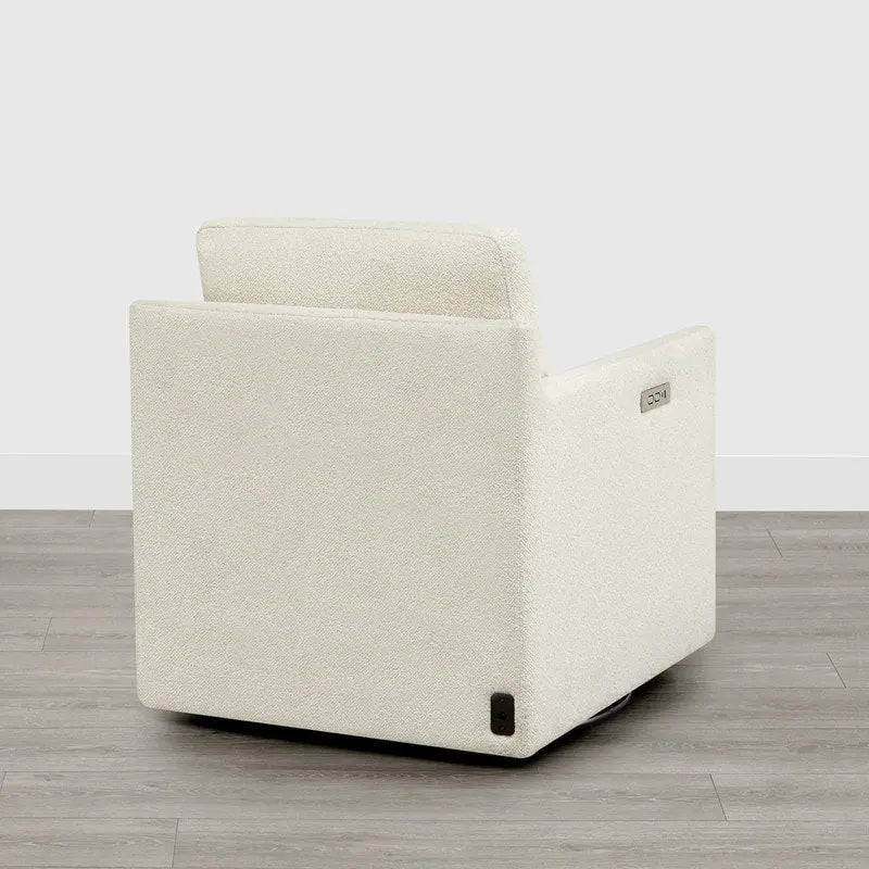 Fauteuil pivotant électrique avec repose-pieds inclinable