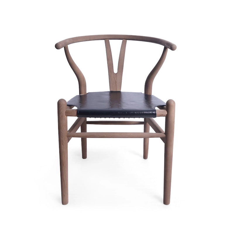Chaises de salle à manger en bois gris (lot de 6).