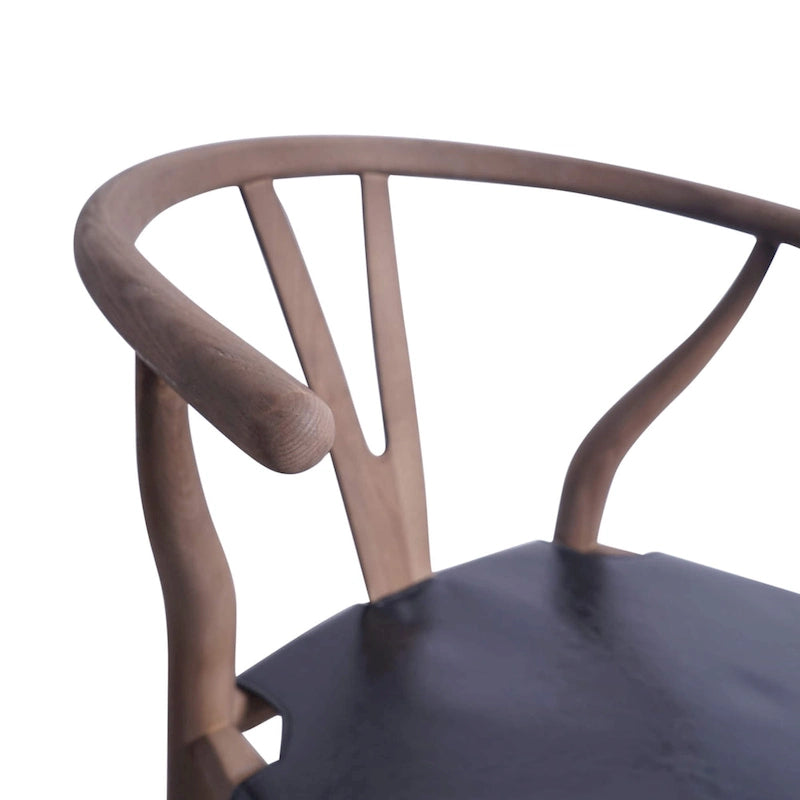 Chaises de salle à manger en bois gris (lot de 6).