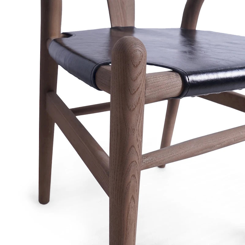 Chaises de salle à manger en bois gris (lot de 6).
