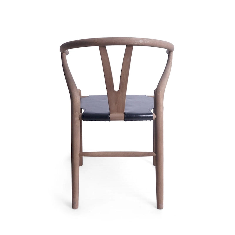 Chaises de salle à manger en bois gris (lot de 6).