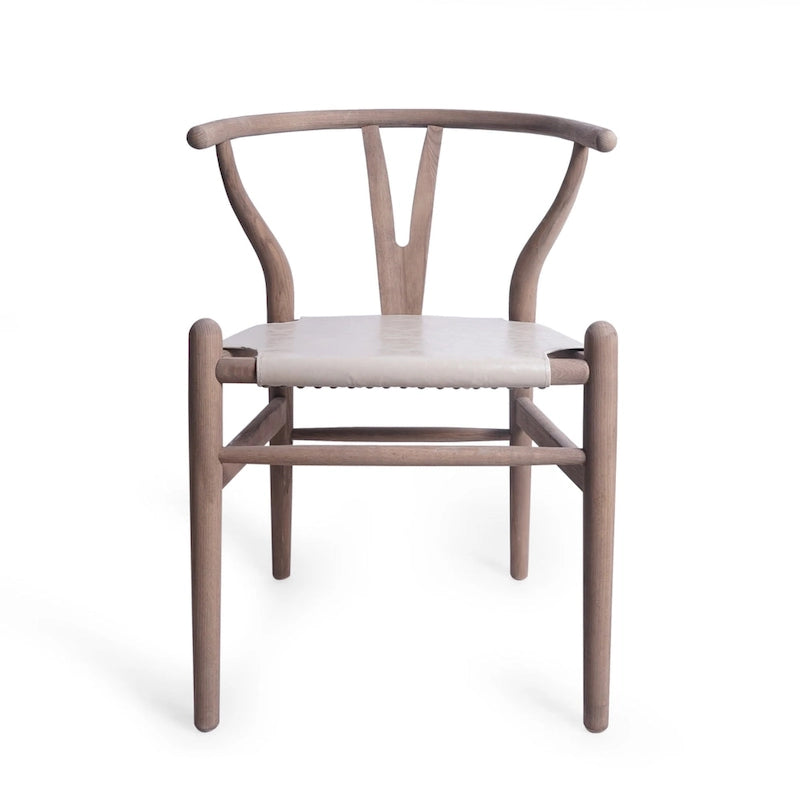 Chaises de salle à manger en bois gris (lot de 6).