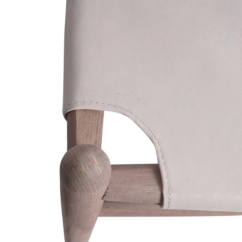 Chaises de salle à manger en bois gris (lot de 6).
