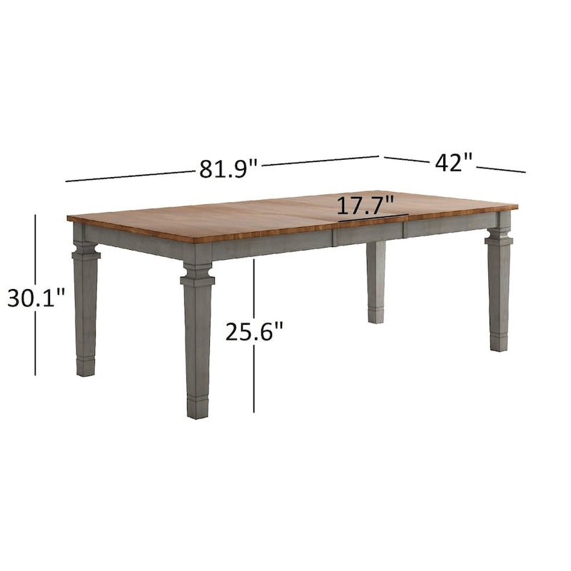 Table à manger extensible en bois massif
