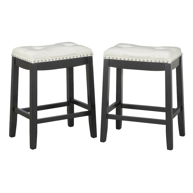 Tabourets de bar rembourrés de 74 cm (Lot de 2)