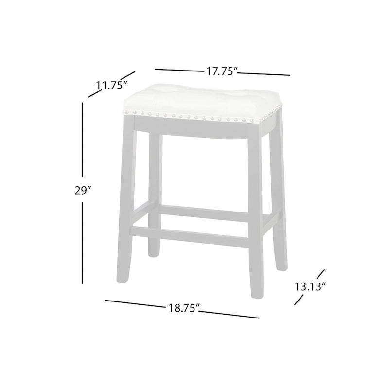 Tabourets de bar rembourrés de 74 cm (Lot de 2)