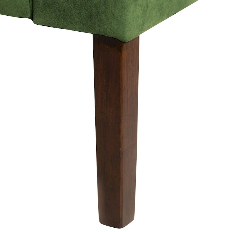 Fauteuil d'appoint en velours à accoudoirs arrondis