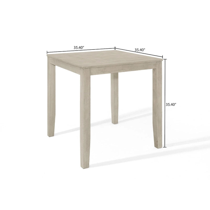 Table de salle à manger hauteur comptoir aux lignes épurées - Gris