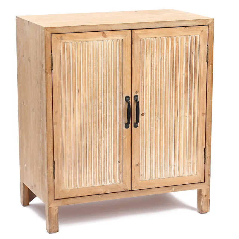 Armoire de rangement 2 portes style Campagne, Meuble d'appoint et de rangement avec étagères pour Salon, Cuisine, Entrée
