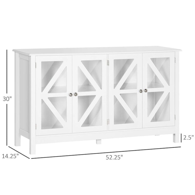 Meuble de cuisine, buffet avec étagère de rangement réglable