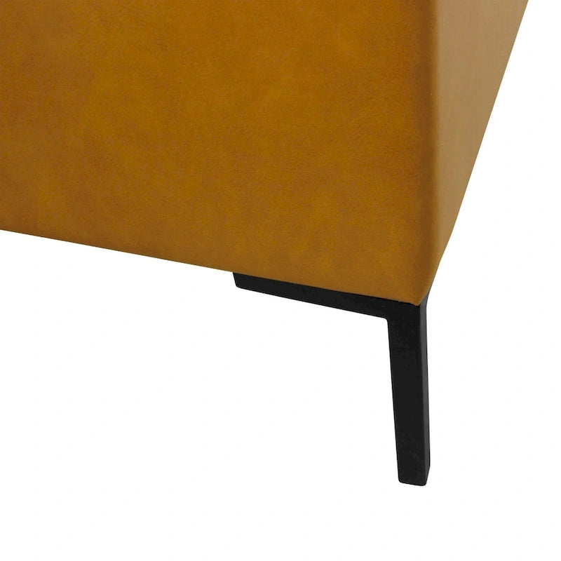 Banc de rangement avec pieds en métal