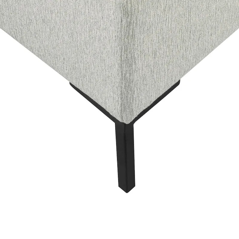 Banc de rangement avec pieds en métal
