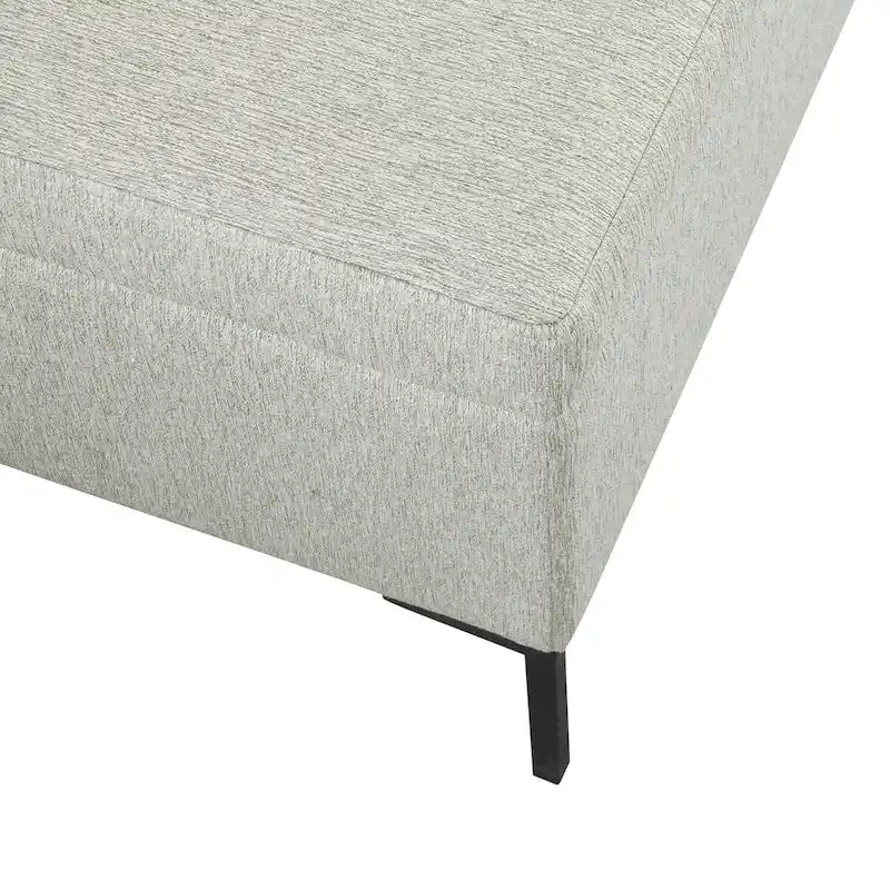 Banc de rangement avec pieds en métal