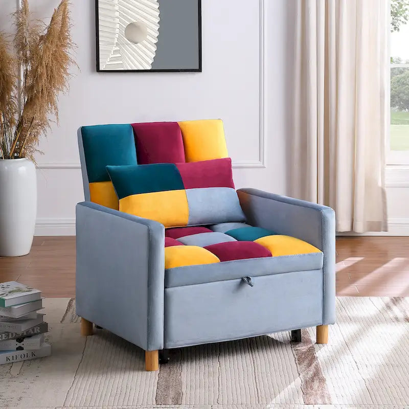 Fauteuil Lit Multifonctionnel avec Oreiller