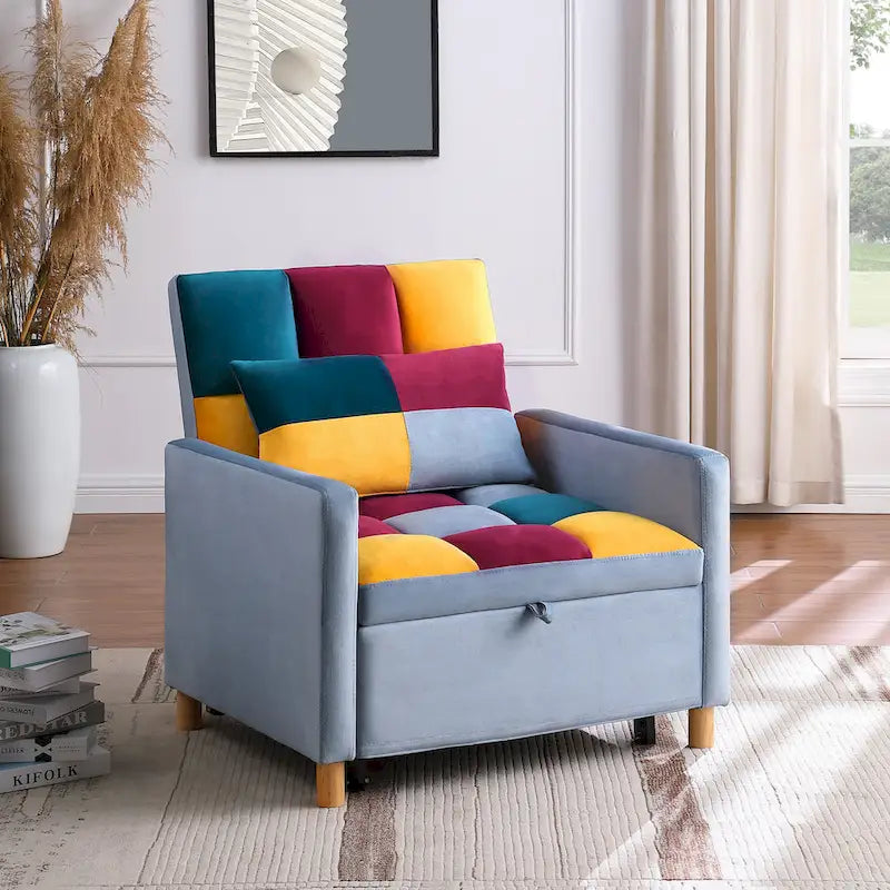 Fauteuil Lit Multifonctionnel avec Oreiller