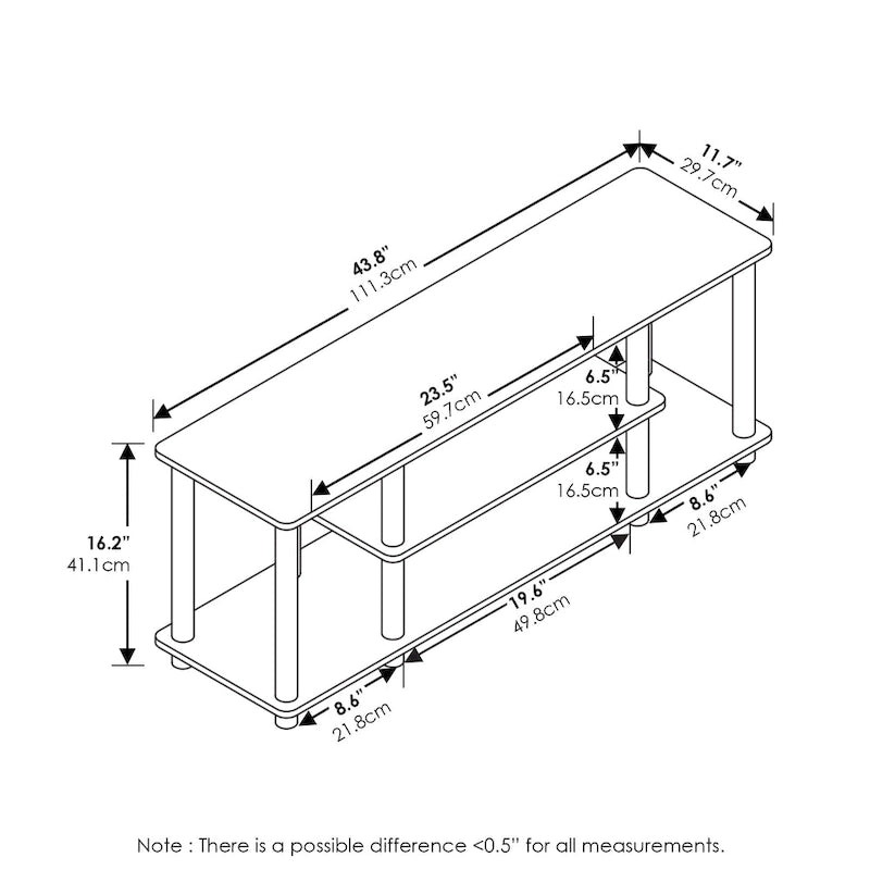 Meubles TV 3 étages 3D sans outils