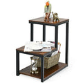 Table de chevet/d'appoint à 3 niveaux avec étagère de rangement pour