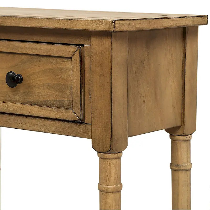 Console de cheminée de ferme avec deux tiroirs de rangement