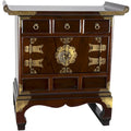 Handmade Korean Antique Style 3 Drawer End Table Cabinet (Korea)